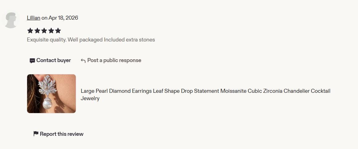 Large Diamond And Pearl Earrings Leaf Shape Statement Chandelier Pearl Drop CZ Moissanite Jewelry