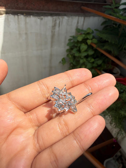 Large Moissanite Diamond Earrings Statement Studs Moissanite CZ Cubic Zirconia Designer Wedding Gift Her