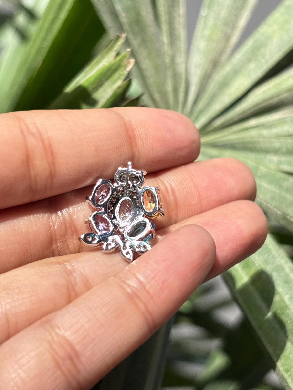 Multicolor Earrings Statement Small Studs Moissanite CZ Cubic Zirconia Mix Stone Colorful Jewelry Gift