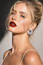 Moissanite Stateemnt Earrings CZ Cubic Zirconia Earrings Large Big Mix Stone Jewelry Wedding Gift