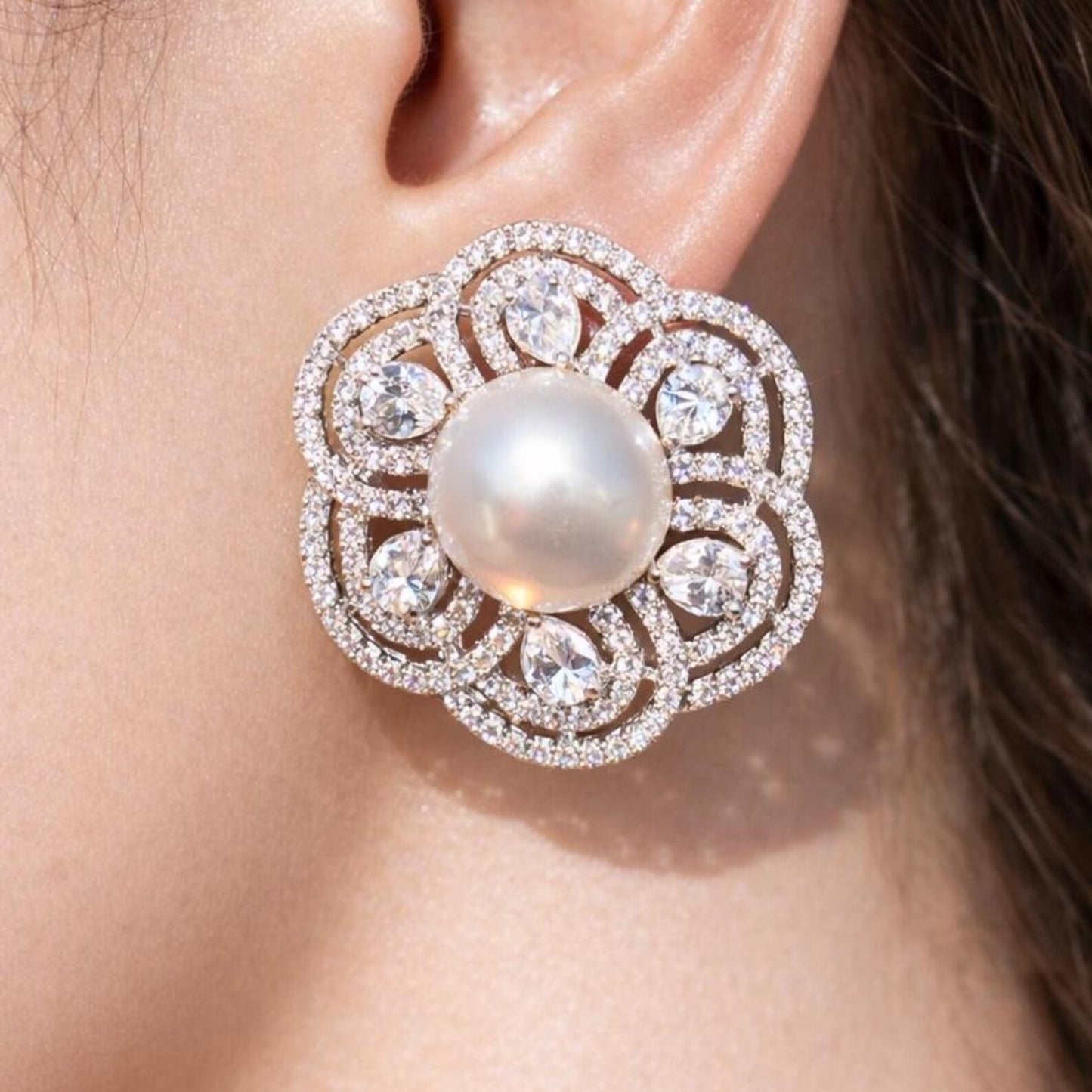 moissanite earrings, diamond earrings, statement earrings, bridal earrings, wedding jewelry, cubic zirconia earrings, luxury earrings, designer earrings, party earrings, cocktail jewelry, gift for her, engagement earrings, trendy earrings, aesthetic jewelry, premium jewelry