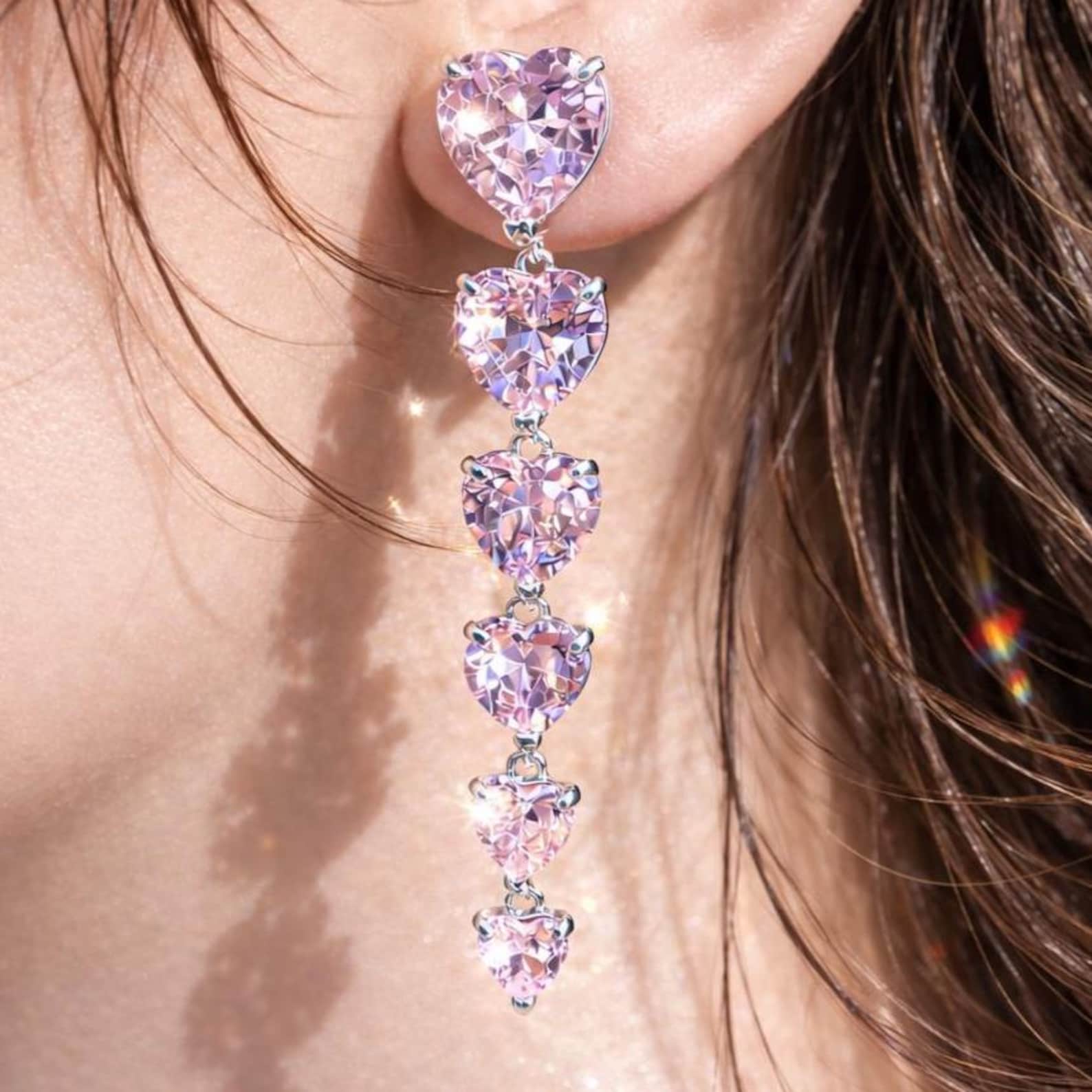 moissanite earrings, diamond earrings, statement earrings, bridal earrings, wedding jewelry, cubic zirconia earrings, luxury earrings, designer earrings, party earrings, cocktail jewelry, gift for her, engagement earrings, trendy earrings, aesthetic jewelry, premium jewelry