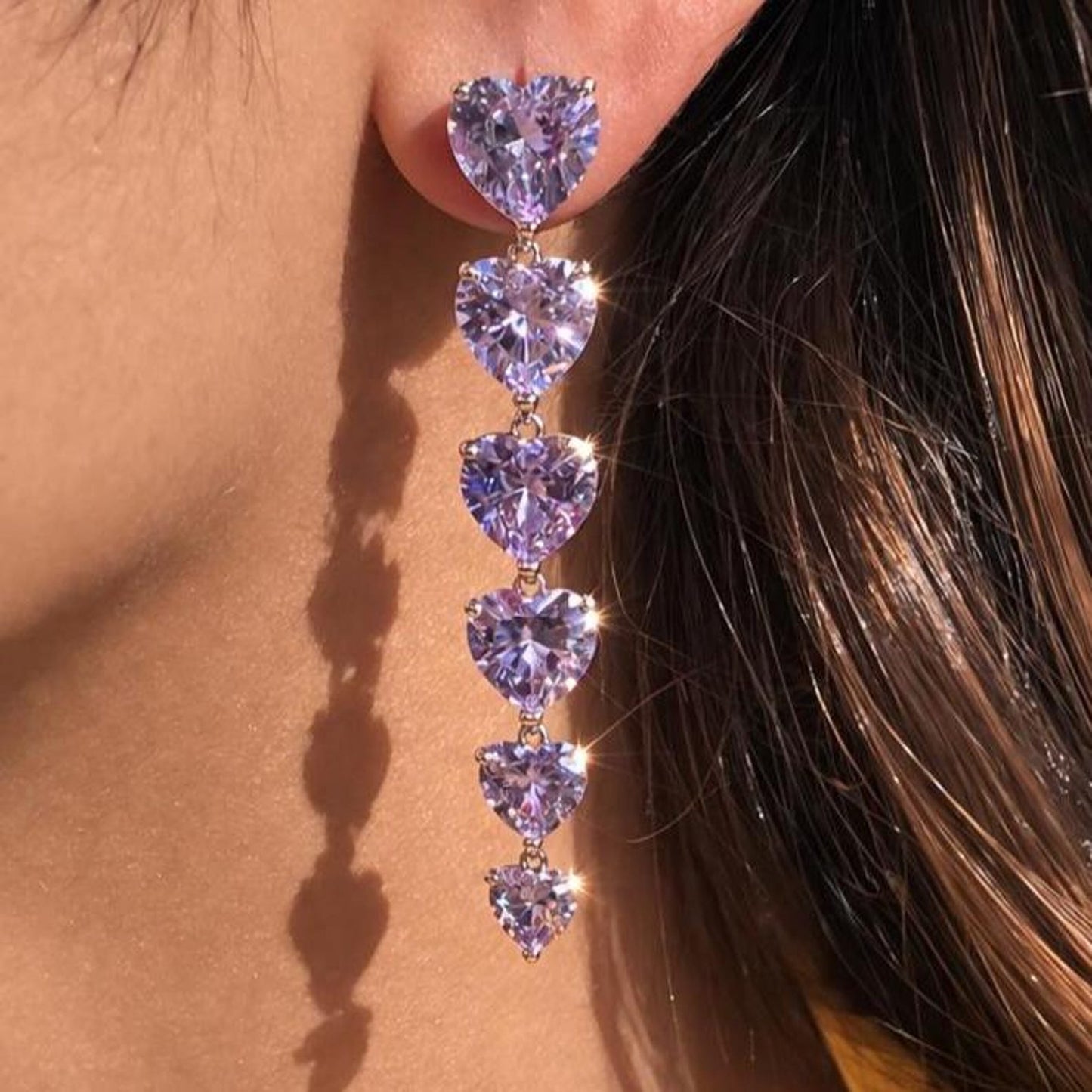 moissanite earrings, diamond earrings, statement earrings, bridal earrings, wedding jewelry, cubic zirconia earrings, luxury earrings, designer earrings, party earrings, cocktail jewelry, gift for her, engagement earrings, trendy earrings, aesthetic jewelry, premium jewelry