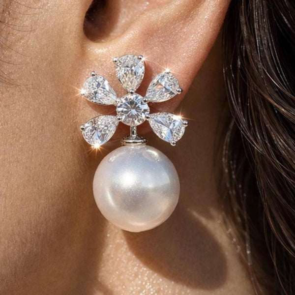 moissanite earrings, diamond earrings, statement earrings, bridal earrings, wedding jewelry, cubic zirconia earrings, luxury earrings, designer earrings, party earrings, cocktail jewelry, gift for her, engagement earrings, trendy earrings, aesthetic jewelry, premium jewelry
