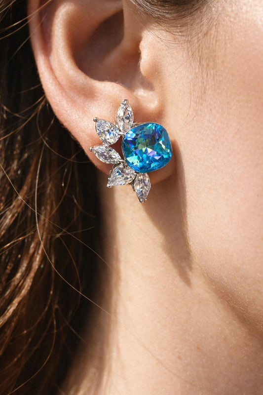 moissanite earrings, diamond earrings, statement earrings, bridal earrings, wedding jewelry, cubic zirconia earrings, luxury earrings, designer earrings, party earrings, cocktail jewelry, gift for her, engagement earrings, trendy earrings, aesthetic jewelry, premium jewelry