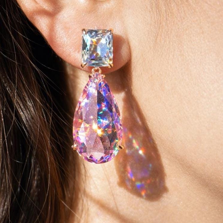moissanite earrings, diamond earrings, statement earrings, bridal earrings, wedding jewelry, cubic zirconia earrings, luxury earrings, designer earrings, party earrings, cocktail jewelry, gift for her, engagement earrings, trendy earrings, aesthetic jewelry, premium jewelry