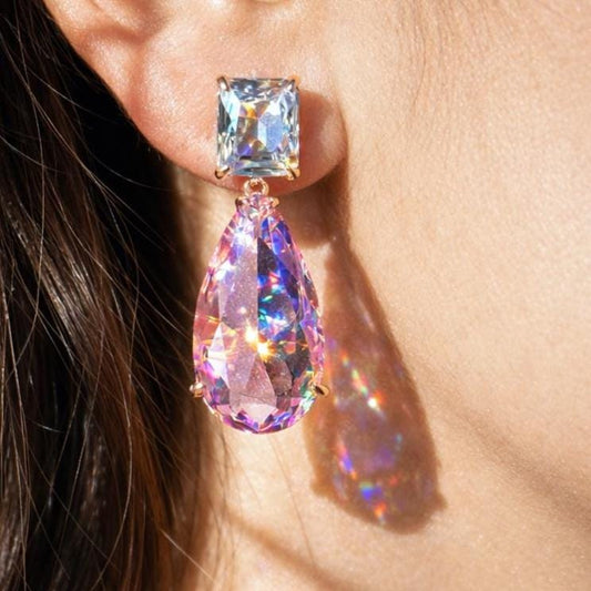 moissanite earrings, diamond earrings, statement earrings, bridal earrings, wedding jewelry, cubic zirconia earrings, luxury earrings, designer earrings, party earrings, cocktail jewelry, gift for her, engagement earrings, trendy earrings, aesthetic jewelry, premium jewelry