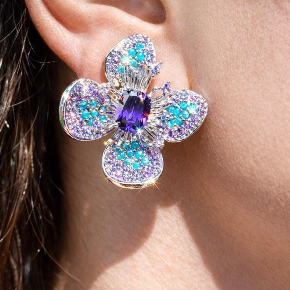 moissanite earrings, diamond earrings, statement earrings, bridal earrings, wedding jewelry, cubic zirconia earrings, luxury earrings, designer earrings, party earrings, cocktail jewelry, gift for her, engagement earrings, trendy earrings, aesthetic jewelry, premium jewelry
