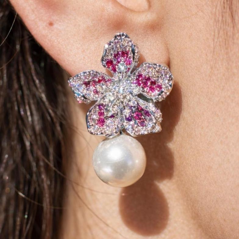 moissanite earrings, diamond earrings, statement earrings, bridal earrings, wedding jewelry, cubic zirconia earrings, luxury earrings, designer earrings, party earrings, cocktail jewelry, gift for her, engagement earrings, trendy earrings, aesthetic jewelry, premium jewelry