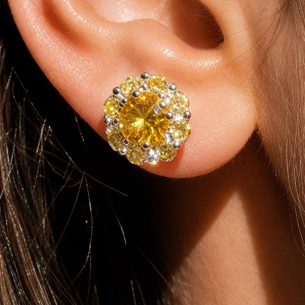 moissanite earrings, diamond earrings, statement earrings, bridal earrings, wedding jewelry, cubic zirconia earrings, luxury earrings, designer earrings, party earrings, cocktail jewelry, gift for her, engagement earrings, trendy earrings, aesthetic jewelry, premium jewelry